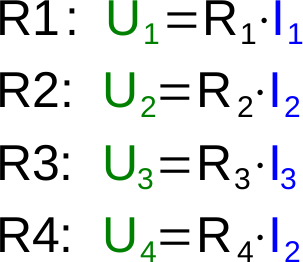 Widerstands-Gleichungen